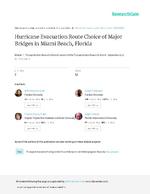 Hurricane evacuation route choice of major bridges in Miami Beach, Florida